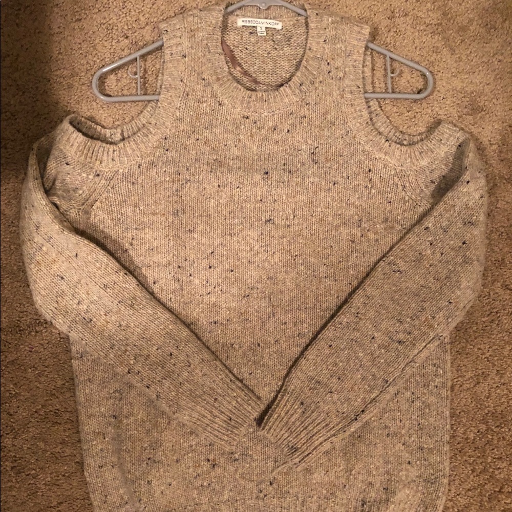Rebecca Minkoff Cold Shoulder Sweater Sz Small